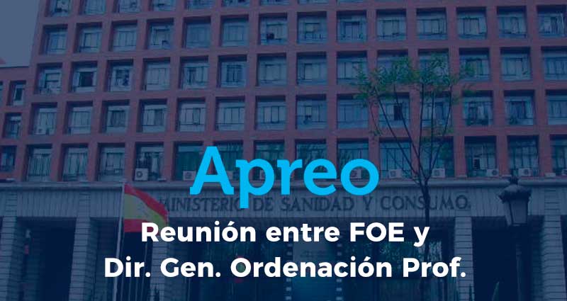Reunión entre la FOE y el Director General de Ordenación Profesional en Madrid con presencia de nuestro Presidente, Gregorio Barroso D.O
